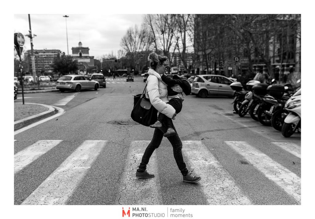 When you are in Rome and you have to carry you kid, because they are to tired to walk